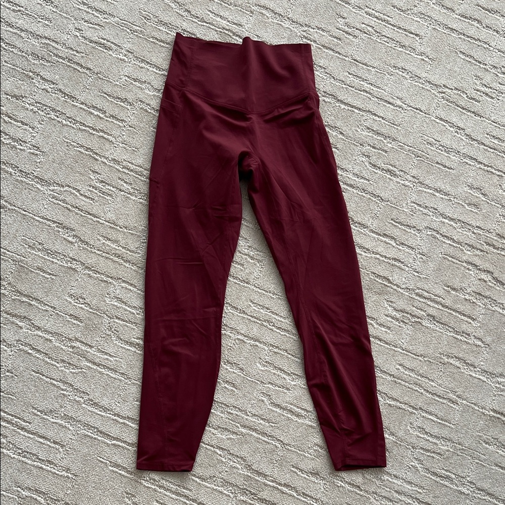 HALARA Women's Burgundy high waisted Leggings